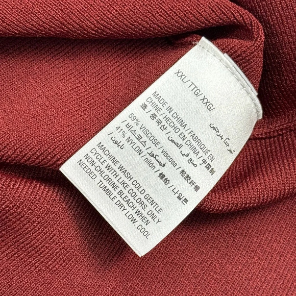 Bar III Midnight Bloom A-Line Mini Dress Womens Size XXL Rust Cold Shoulder NWT - Picture 5 of 10